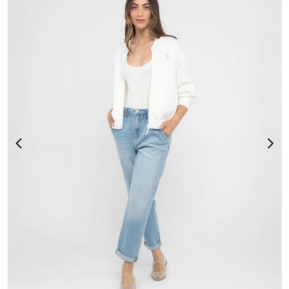 U.S. Polo Assn. Women's Light Blue Straight Leg Jeans